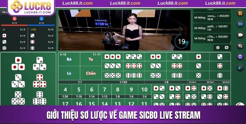 Giới thiệu sơ lược về game Sicbo Live Stream