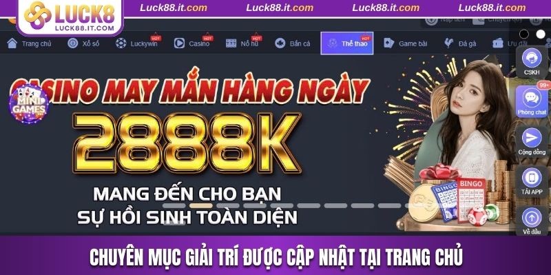 Chuyên mục giải trí được cập nhật tại trang chủ