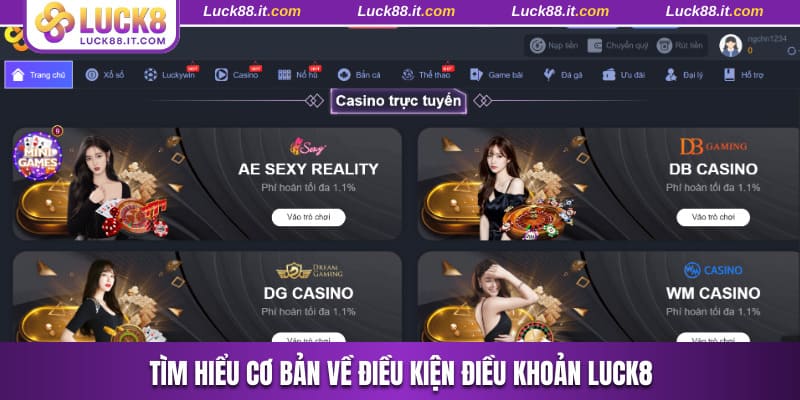 Tìm hiểu cơ bản về điều kiện điều khoản Luck8