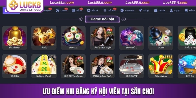 Ưu điểm khi đăng ký hội viên tại sân chơi
